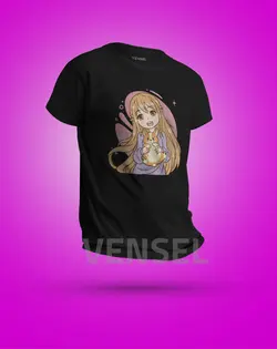 تیشرت طرح دخترونه کد T-293