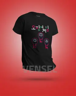 تیشرت طرح Squid Game کد T-337