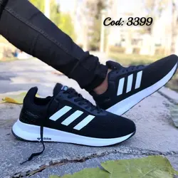 کفش کتونی اسپرت مردانه و پسرانه ادیداس اسپیسرشیک و جذاب زیره پیو مشکی سفید 3399