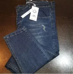 شلوار لی مردانه مدل فوق العاده با کيفيت بالا با ضمانت شست و شو کیفیت رنگ ابی تیره