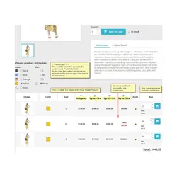 ماژول مشاهده جدولی ترکیبات محصول در پرستاشاپ