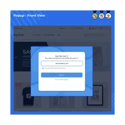 پاپ آپ ورود/خروج با نمایش کد تخفیف در پرستاشاپ