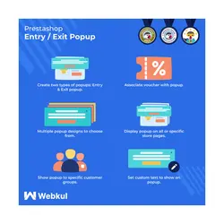 پاپ آپ ورود/خروج با نمایش کد تخفیف در پرستاشاپ