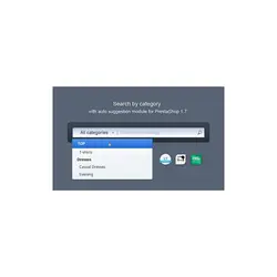 ماژول جستجو پرستاشاپ - سرچ بر اساس دسته بندی با پیشنهاد خودکار