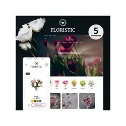 قالب گل فروشی پرستاشاپ - قالب Floristic