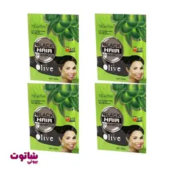 شامپو رنگ مو مشکی الیو مدل yicaoten حجم 30 میل