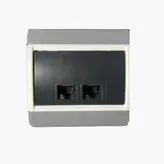 پریز شبکه لگراند مدل کلاب RJ45 DOUBLE SOCKET CAT6 68637