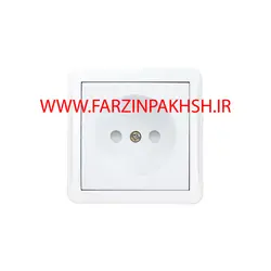 پریز بدون ارت با مغزی پلی کربنات روکار پارت الکتریک مدل شهاب 4044