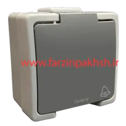 کلید زنگ IP44 روکار دلند مدل سیلور