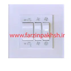 کلید کولر توکار دلند مدل آسا پلکسی سفید