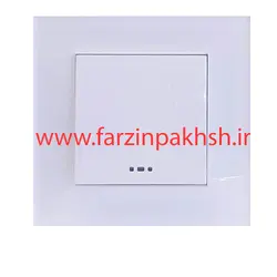 کلید تک پل توکار دلند مدل آسا پلکسی سفید