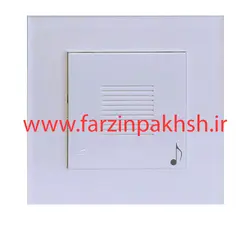کلید زنگ ملودی توکار دلند مدل آسا پلکسی سفید