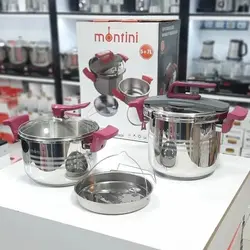 زودپز دوقلو روگازی مونتینی 5 + 7 لیتری