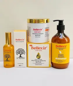 ماسک مو مقوی حاوی پروتئین و کراتین و بوتاکس موی بلکسیر حجم ۵۰۰ میلی لیتر