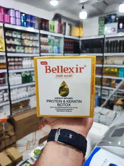 ماسک مو مقوی حاوی پروتئین و کراتین و بوتاکس موی بلکسیر حجم ۵۰۰ میلی لیتر