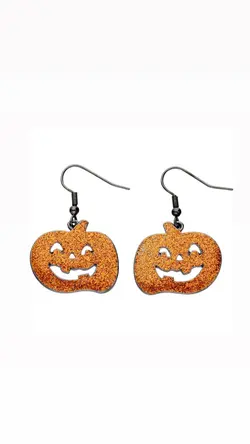 گوشواره هالووین با طرح کدو تنبل