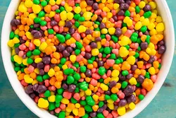 آب نبات رنگین کمانی نردز Nerds