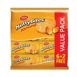 بیسکویت بادام ناتی بیتس تیفانی Nutty Bites بسته 8 عددی