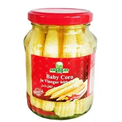 بیبی کرن سرکه ای تند فلفلی امریکن فارم وزن340 گرم