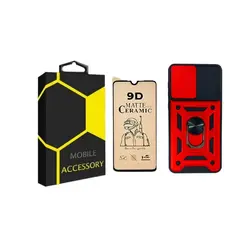 کاور مدل BADRIANO مناسب برای گوشی موبایل سامسونگ Galaxy A03 به همراه محافظ صفحه نمایش