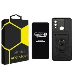 کاور مدل BADRIANO مناسب برای گوشی موبایل سامسونگ Galaxy A10s به همراه محافظ صفحه شیشه ای