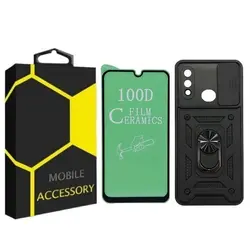 کاور مدل BADRIANO مناسب برای گوشی موبایل سامسونگ Galaxy A10s به همراه محافظ صفحه نمایش