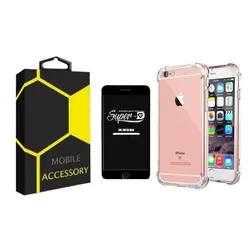 کاور مدل Kapsooli مناسب برای گوشی موبایل اپل Iphone 6 / 6s Plus به همراه محافظ صفحه نمایش