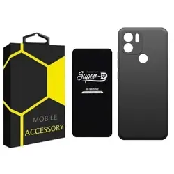 کاور مدل silicon مناسب برای گوشی موبایل شیائومی Redmi A2 Plus به همراه محافظ صفحه نمایش