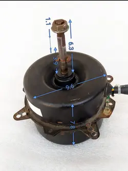 موتور فن کندانسور کولر گازی اسپلیت ۱۲ هزار سوپر جنرال چپگرد استوک