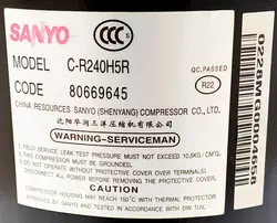 کمپرسور کولر گازی‌36 هزار سانیو مدل C-R240H5R استوک