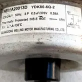 موتور فن کندانسور کولر اسپلیت الجی LG مدل 4681A20013D مدل YDK1280-6Q-2 تک دور استوک