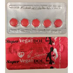 سوپر ویگادول تاخیری قرص جنسی قرمز 6 عددی vegadol