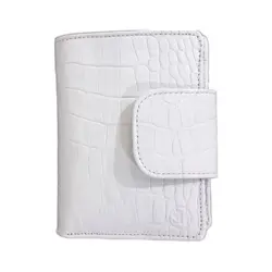 کیف پول چرم زنانه چرم سون مدل Vj120 سفید کروکودیلی - فروشگاه چرم سون