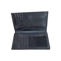 کیف پول مردانه چرم سون مدل Kj110 مشکی فلوتر - فروشگاه چرم سون