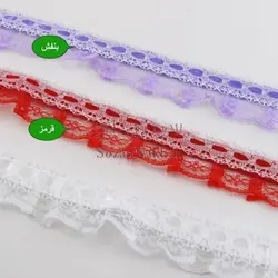 نوار تزیینی تور روبان ساتن دار _ کد 14