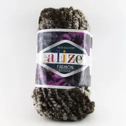 کاموا بوکله _ کد 5575 قهوه ای و طوسی روشن