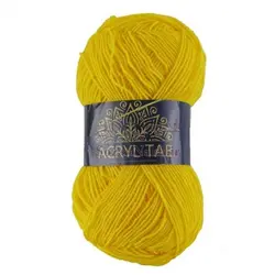 کاموا اکریل تاب (پوپی) زرد تخم مرغی _ کد 259