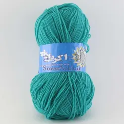 کاموا اکریل تاب (پوپی) سبز آبی_ کد 214