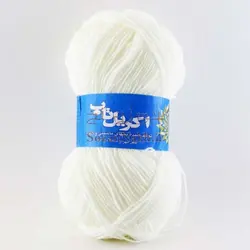 کاموا اکریل تاب (پوپی) سفید _ کد 200