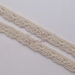 نوار (تور) کتان قلاب بافی یک طرفه _ کد 7