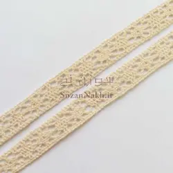 نوار (تور) کتان قلاب بافی دو طرفه _کد 5