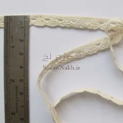 نوار (تور) کتان قلاب بافی یک طرفه_کد 2