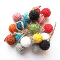 ریسه کنفی با کلاف کاموا