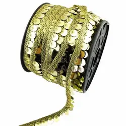 نوار تزیینی پولک دار طرح سکه ای_ کد 61