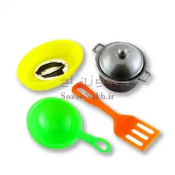 ست خاله بازی قابلمه کفگیر ماهیتابه