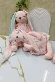 عروسک خرگوش ناز چشم بسته اورجینال ۴۵ سانت