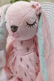 عروسک خرگوش ناز چشم بسته اورجینال ۴۵ سانت
