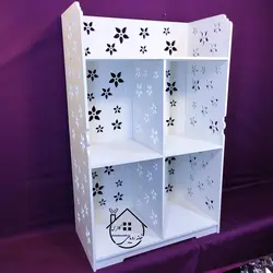 استند کتابخانه سه طبقه طرح گل