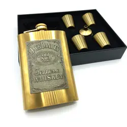 کادویی ست قمقمه جیبی استیل مدل جک دنیلز کد 309