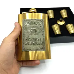 کادویی ست قمقمه جیبی استیل مدل جک دنیلز کد 309